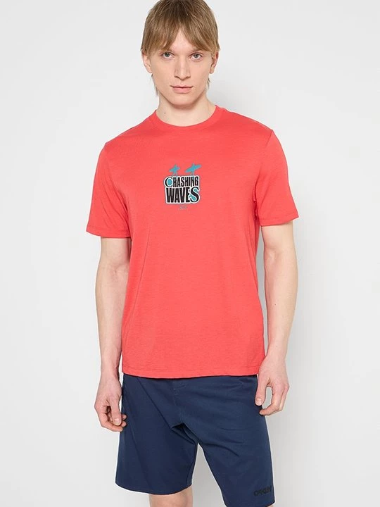 Foto van product T-shirt print Oakley rood