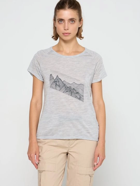 Foto van product T-shirt print Odlo grijs