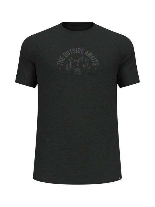 Foto van product T-shirt print Odlo zwart