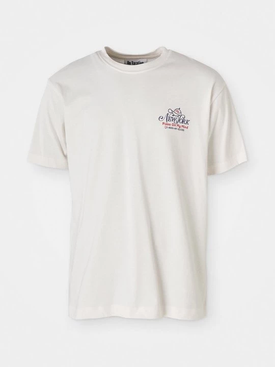 Foto van product T-shirt print On Vacation beżowy