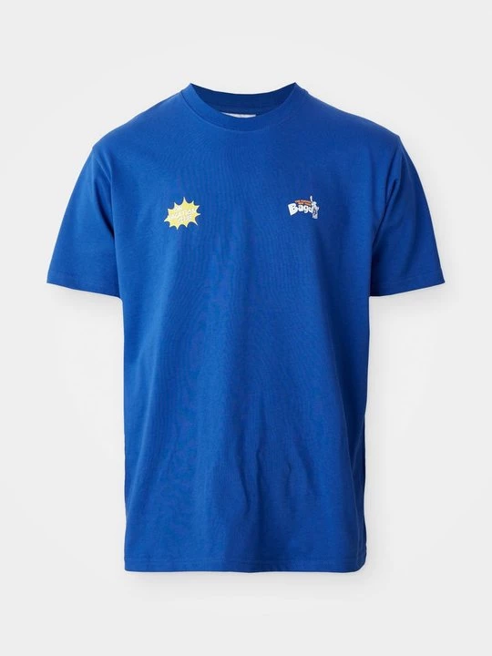 Foto van product T-shirt print On Vacation lichtblauw