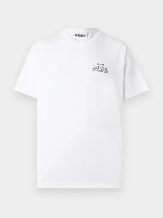 Foto van product T-shirt print On Vacation wit