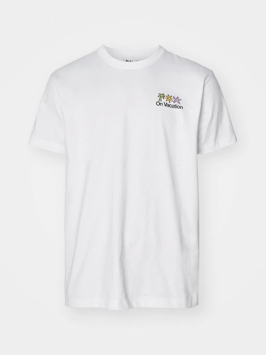 Foto van product T-shirt print On Vacation wit