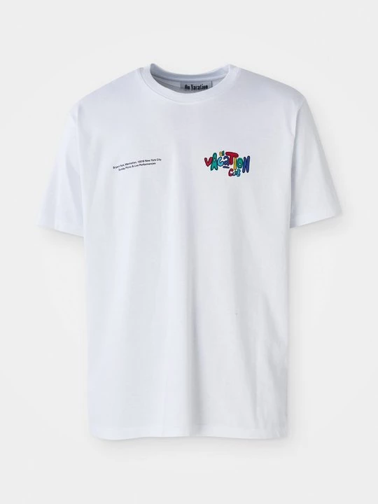Foto van product T-shirt print On Vacation wit