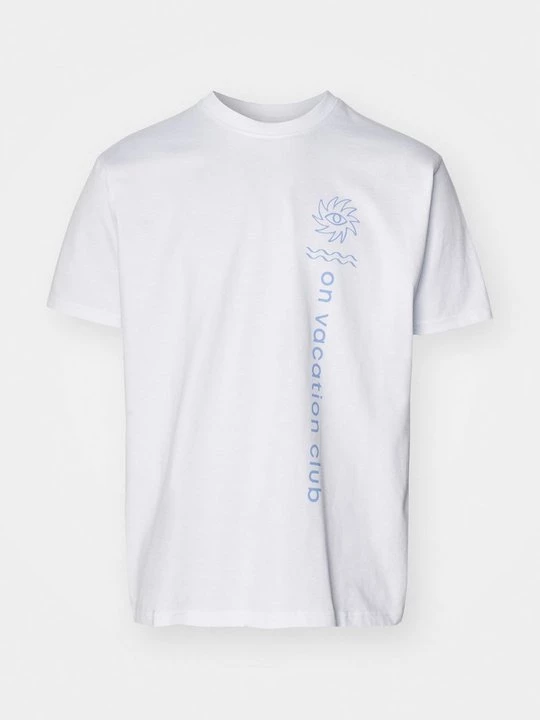 Foto van product T-shirt print On Vacation wit