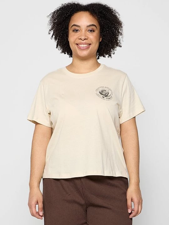 Foto van product T-shirt print Only beżowy