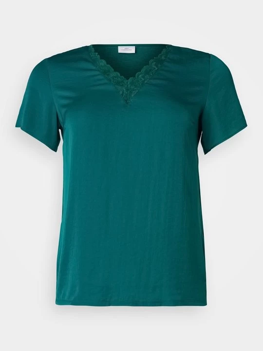 Foto van product T-shirt print ONLY Carmakoma groen