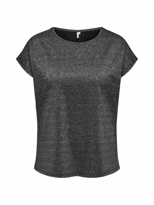 Foto van product T-shirt print ONLY Carmakoma zwart