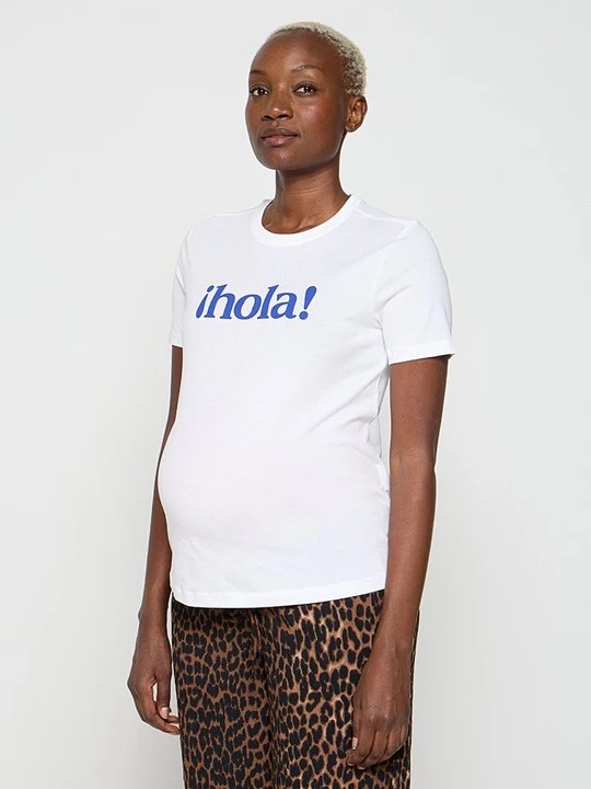 Foto van product T-shirt print Only crème