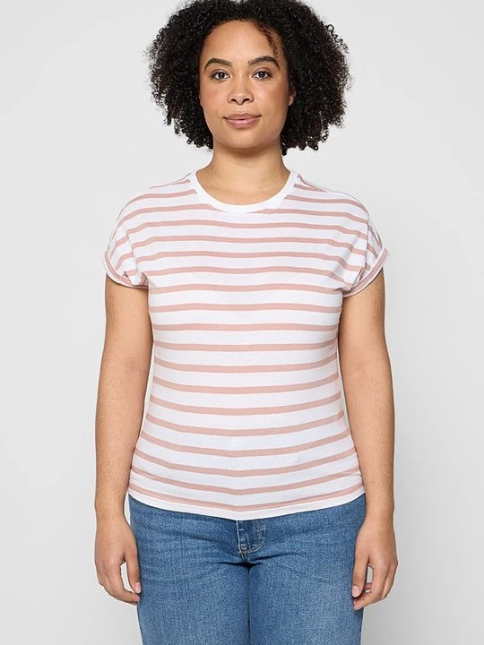 Foto van product T-shirt print Only donkerroze