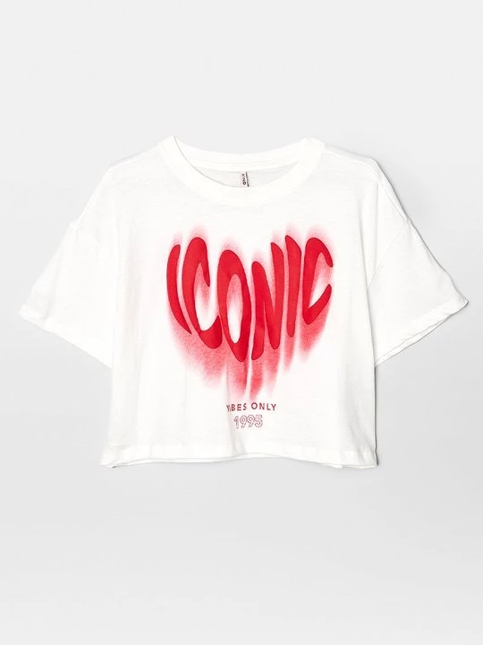 Foto van product T-shirt print ONLY GIRLS blauw