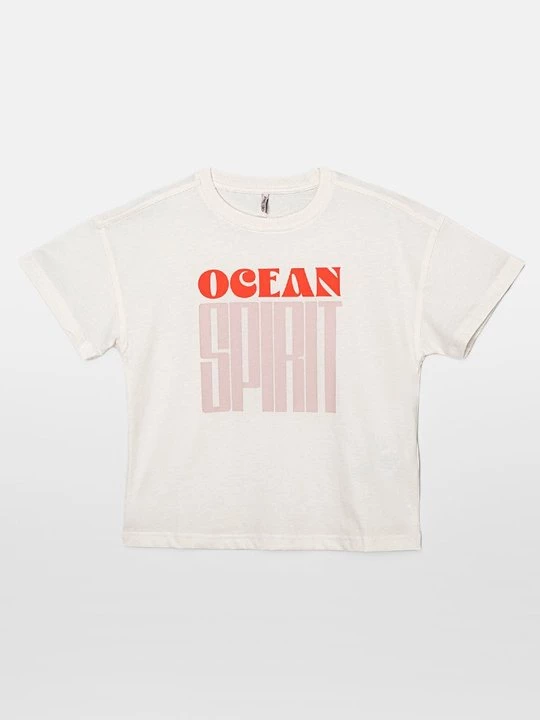 Foto van product T-shirt print ONLY GIRLS crème