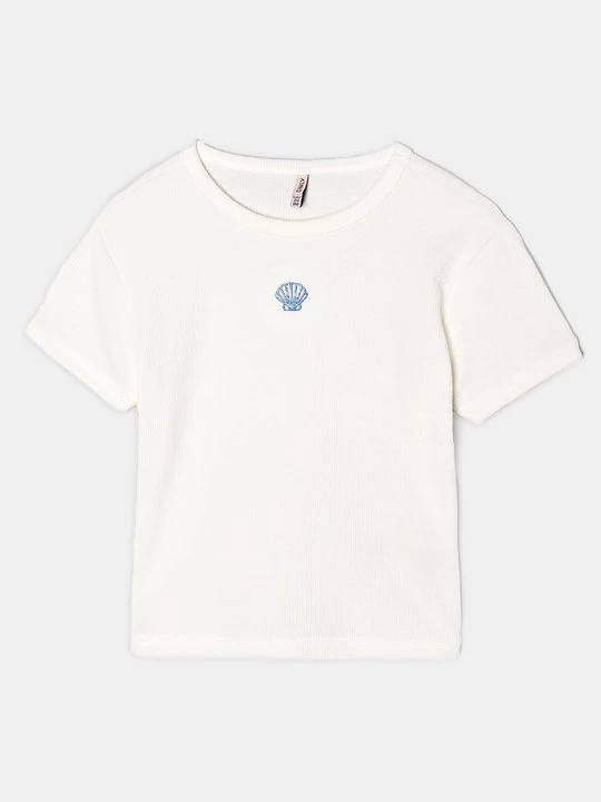 Foto van product T-shirt print ONLY GIRLS crème