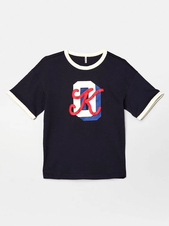Foto van product T-shirt print ONLY GIRLS donkerblauw