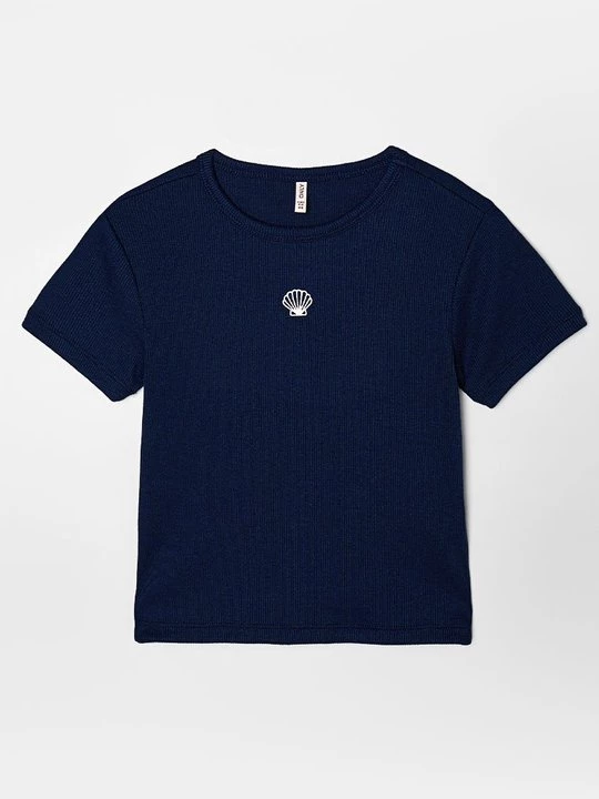 Foto van product T-shirt print ONLY GIRLS donkerblauw