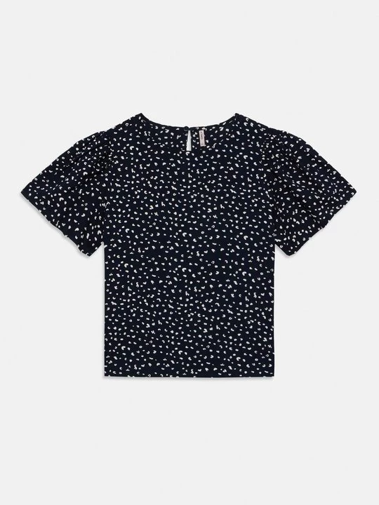 Foto van product T-shirt print ONLY GIRLS donkerblauw