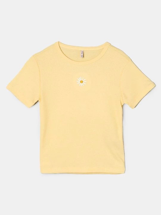 Foto van product T-shirt print ONLY GIRLS geel