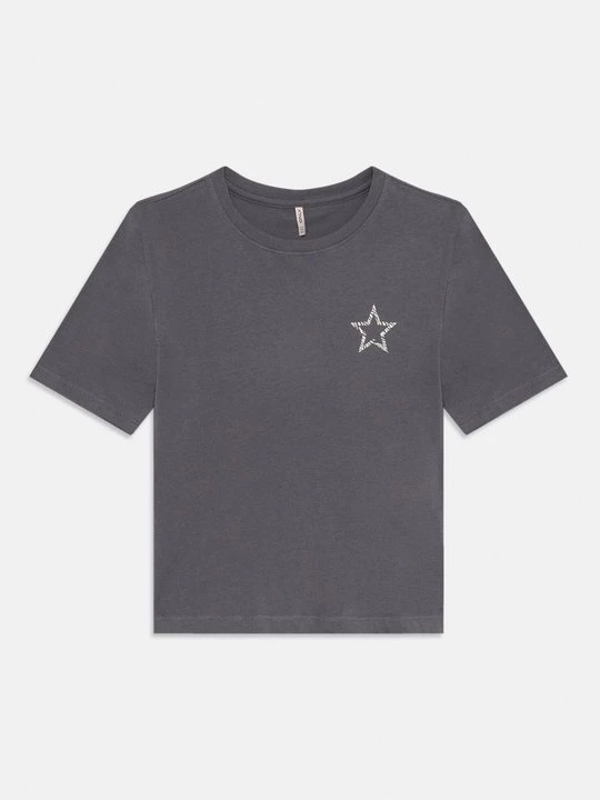 Foto van product T-shirt print ONLY GIRLS grijs