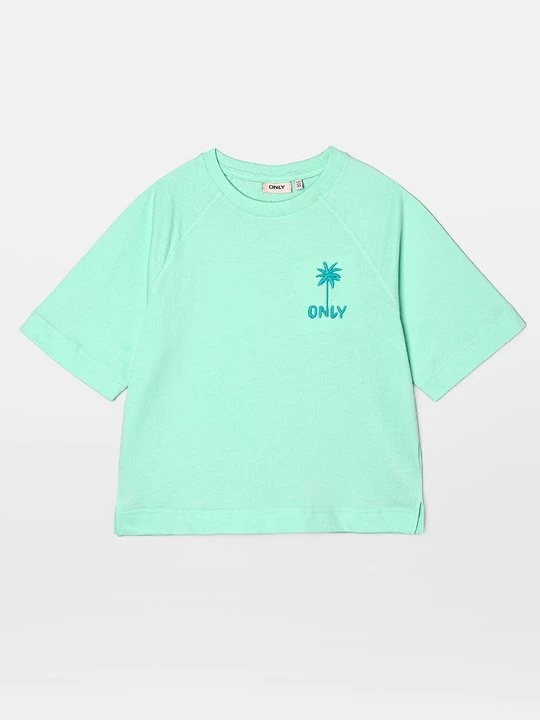 Foto van product T-shirt print ONLY GIRLS groen