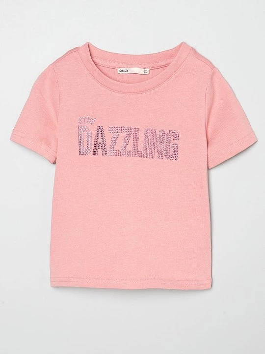 Foto van product T-shirt print ONLY GIRLS roze