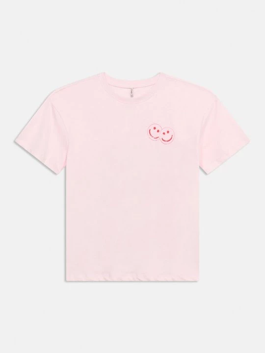 Foto van product T-shirt print ONLY GIRLS roze