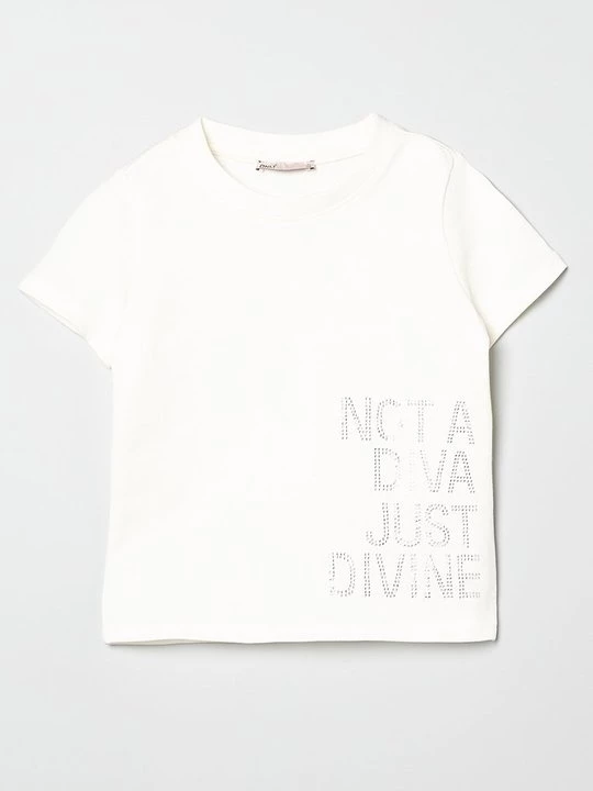Foto van product T-shirt print ONLY GIRLS wit