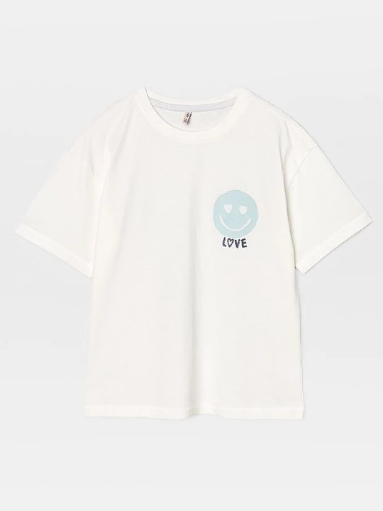 Foto van product T-shirt print ONLY GIRLS wit