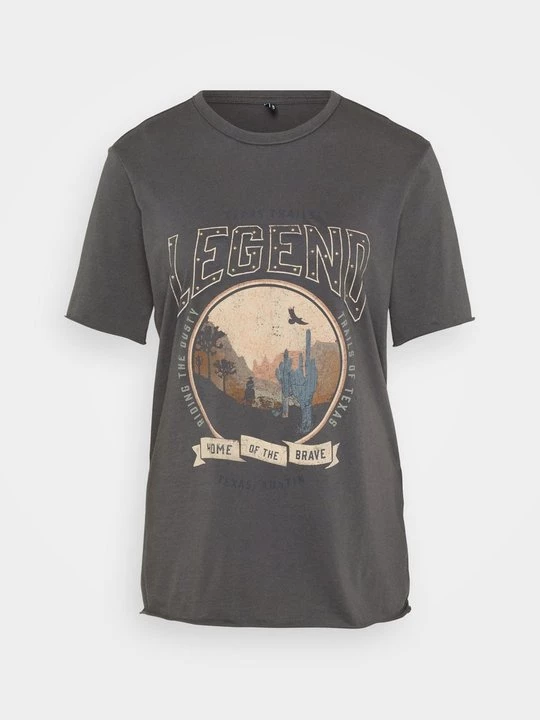 Foto van product T-shirt print Only grijs
