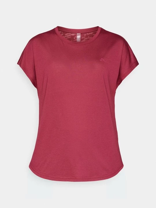 Foto van product T-shirt print Only Play bordeauxrood