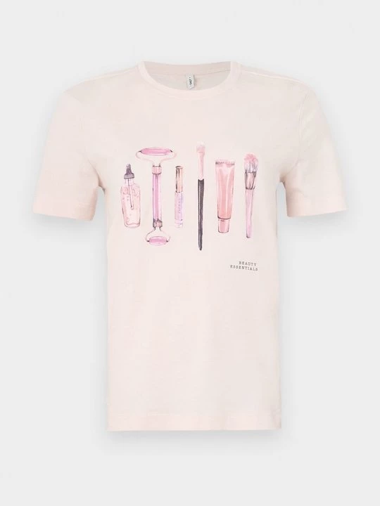 Foto van product T-shirt print Only roze