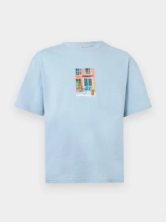 Foto van product T-shirt print Only & Sons blauw