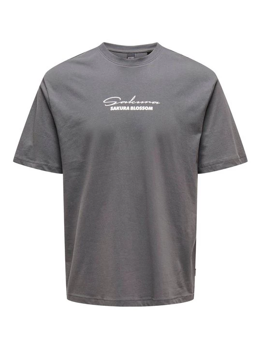 Foto van product T-shirt print Only & Sons donkergroen
