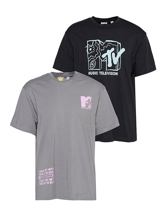 Foto van product T-shirt print Only & Sons grijs