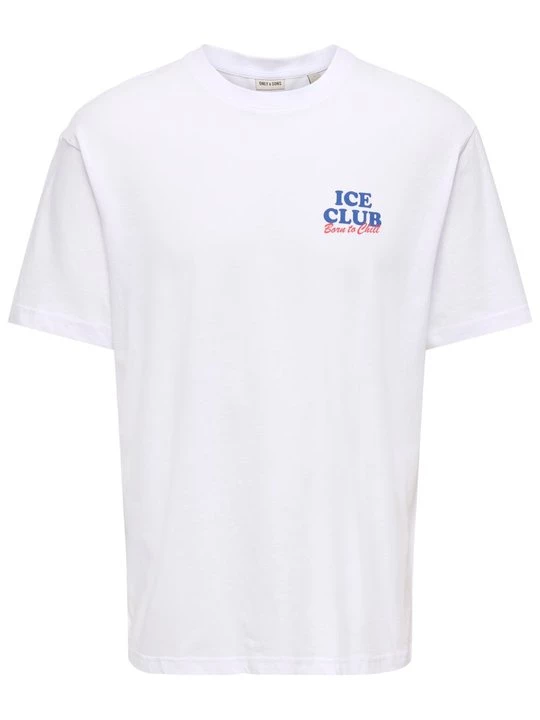 Foto van product T-shirt print Only & Sons wit