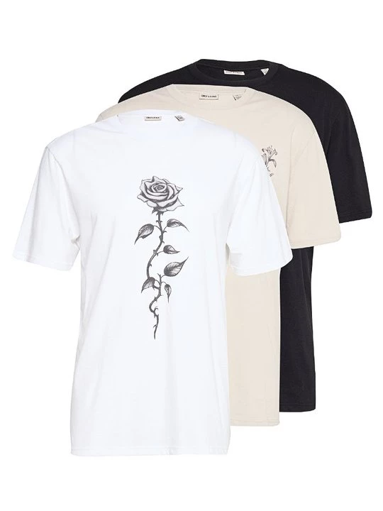 Foto van product T-shirt print Only & Sons zwart