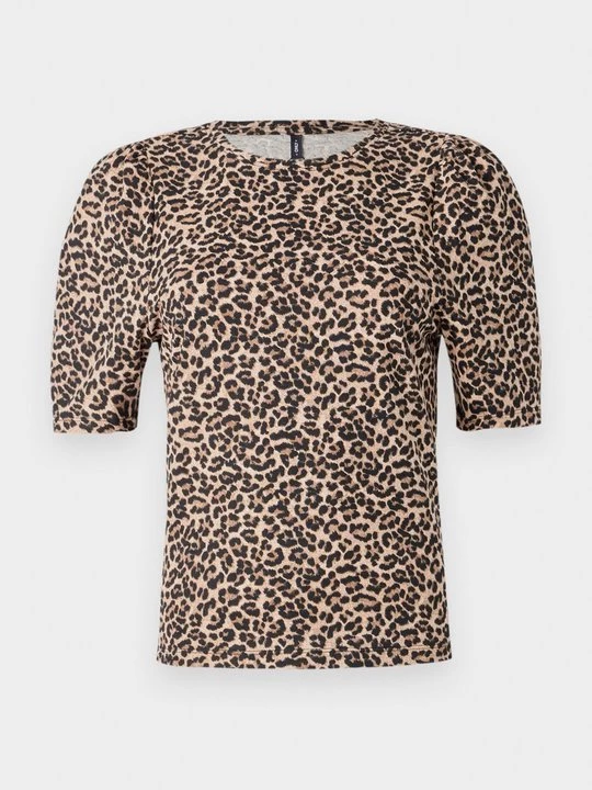 Foto van product T-shirt print Only taupe