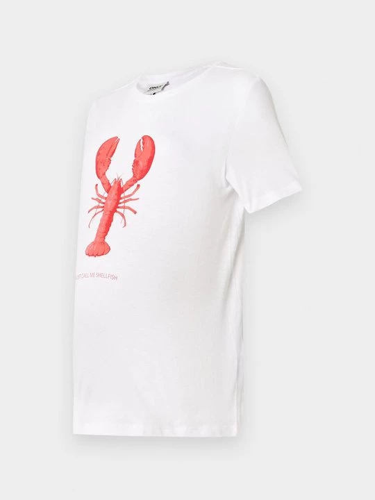 Foto van product T-shirt print Only wit