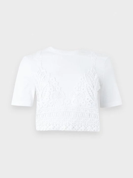 Foto van product T-shirt print Only wit