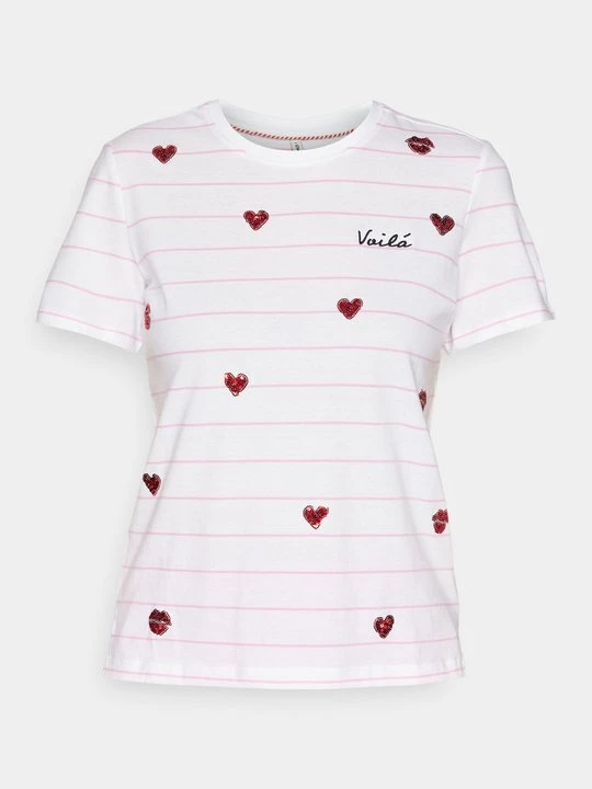 Foto van product T-shirt print Only wit