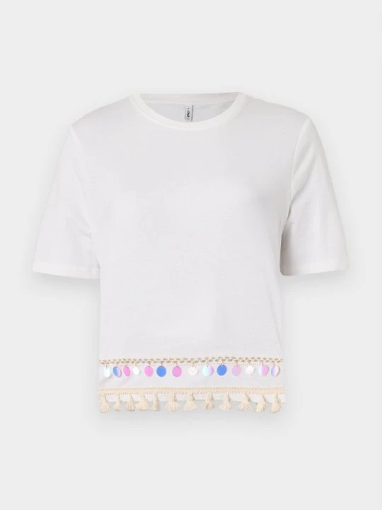 Foto van product T-shirt print Only wit