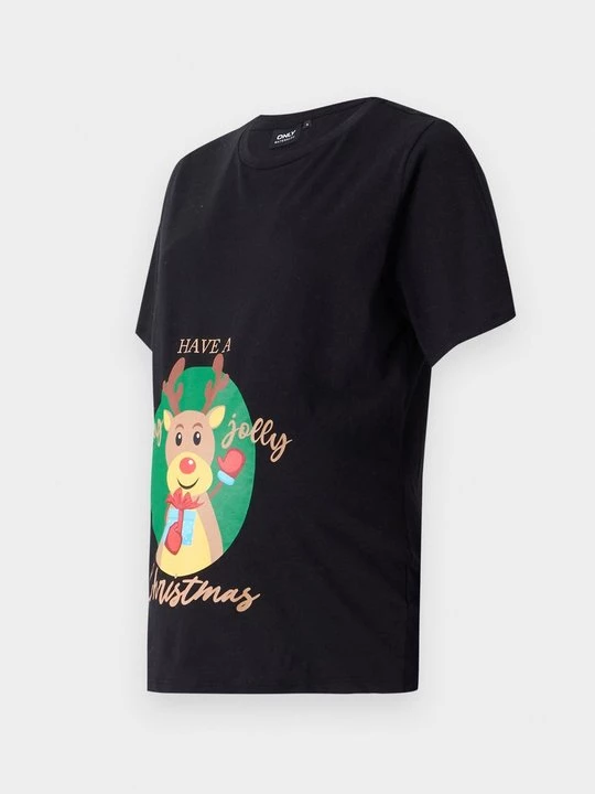 Foto van product T-shirt print Only zwart