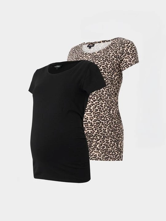 Foto van product T-shirt print Only zwart