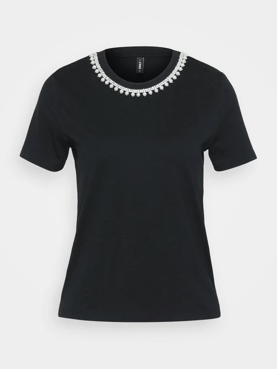 Foto van product T-shirt print Only zwart