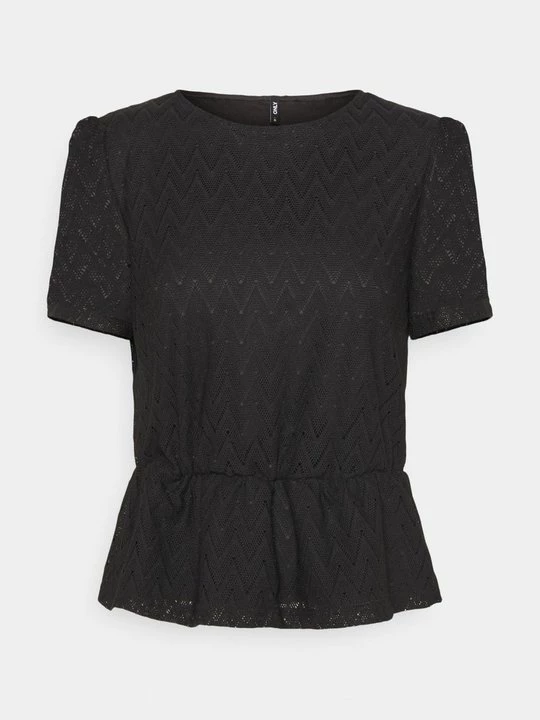 Foto van product T-shirt print Only zwart