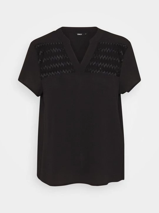Foto van product T-shirt print Only zwart