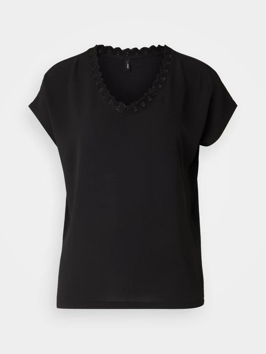 Foto van product T-shirt print Only zwart