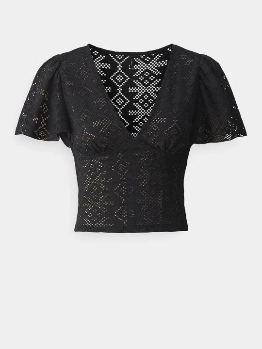 Foto van product T-shirt print Only zwart