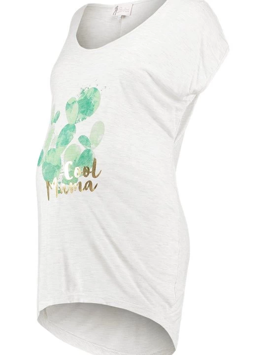 Foto van product T-shirt print Paulina crème