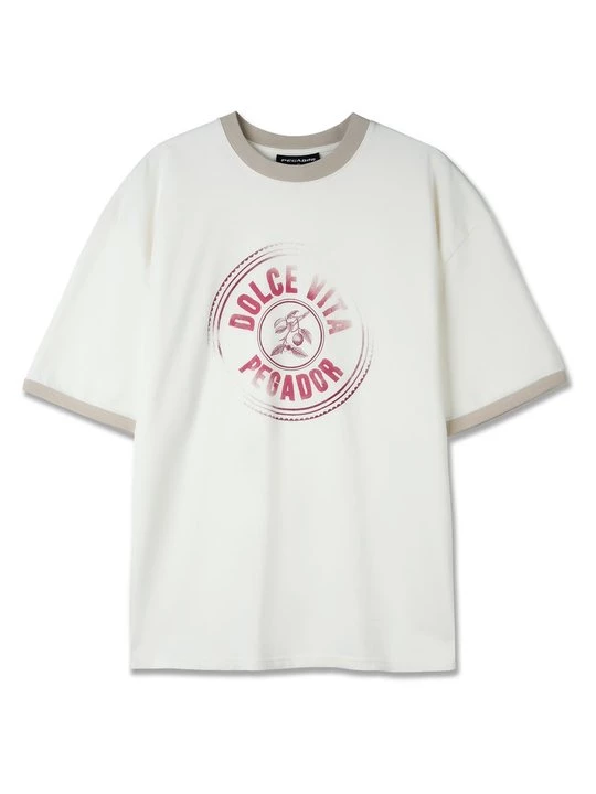 Foto van product T-shirt print Pegador crème