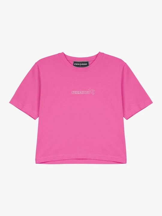 Foto van product T-shirt print Pegador donkerroze